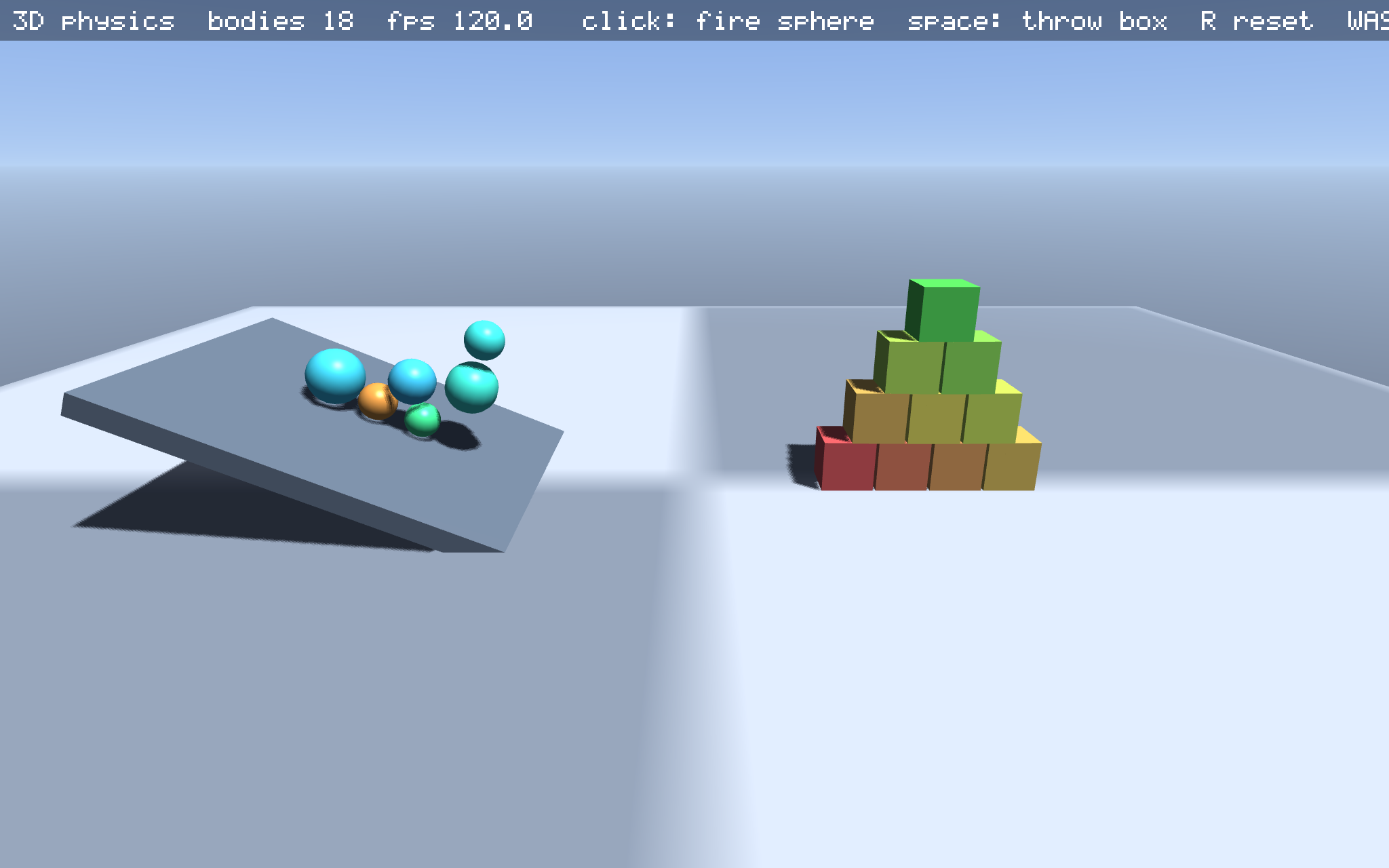 3D physics screenshot